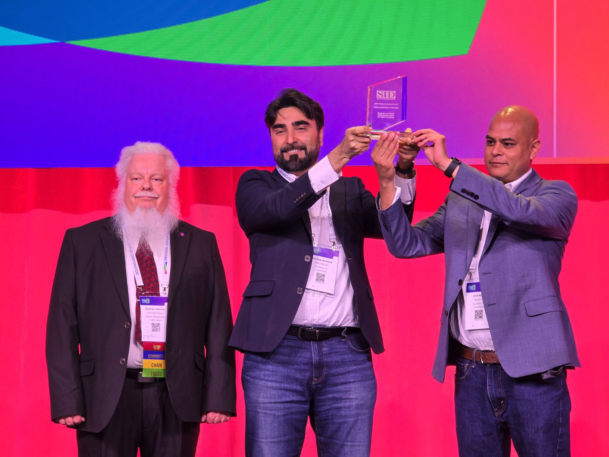 BRELYON Wins Display Application of the Year Award by Society of Information Display (SID)